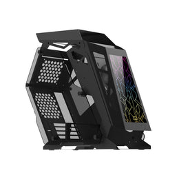 Gaming PC Case - White with Red LED
