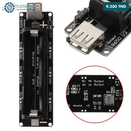 MODULE DE CHARGE /SUPPORT POUR UNE BATTERIE 18650 AVEC PROTECTION DE SURCHARGE SORTIE 5V/4MA-3V/1A