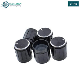 Potentiomètre bouton en alliage d’aluminium capuchon de commutateur rotatif diamètre intérieur 6 mm